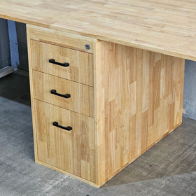 Dual Workstation Desk with Hidden Storage