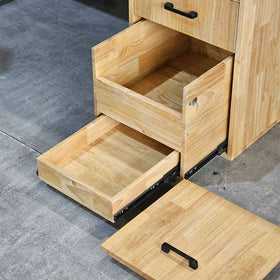 Dual Workstation Desk with Hidden Storage
